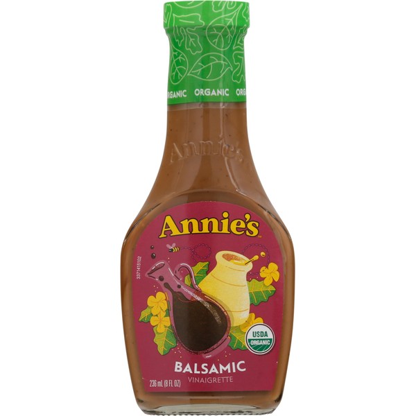 Annies Annie's Organic Balsamic Vinaigrette Salad Dressing, Non-GMO, 8 fl