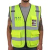 Dib Safety Reflective Vest Mesh, High Visibility Vest with Pockets