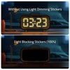 JIEHENG Light Blocking Stickers,Blackout Sticker for Electronic,2 Sheets Cover White