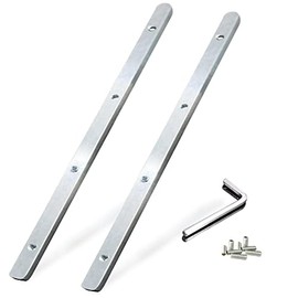 Guide Rail Connector Accessory Kit 71358 482107 for Festool Makita DeWalt Track Saw Long Cuts, Triton in Integrated Guide Rail T-Slots for Secure Cutting, 2 Pack, Sliver