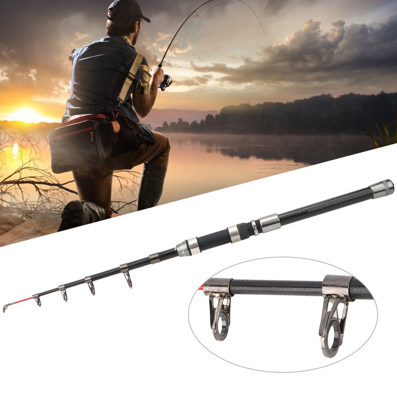 Multi Functional Telescopic Fishing Rod Portable Travel Carbon Fiber Fishing
