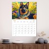 German Shepherd - Artwork (Monthly Wall Calendar 2026 16.5" x