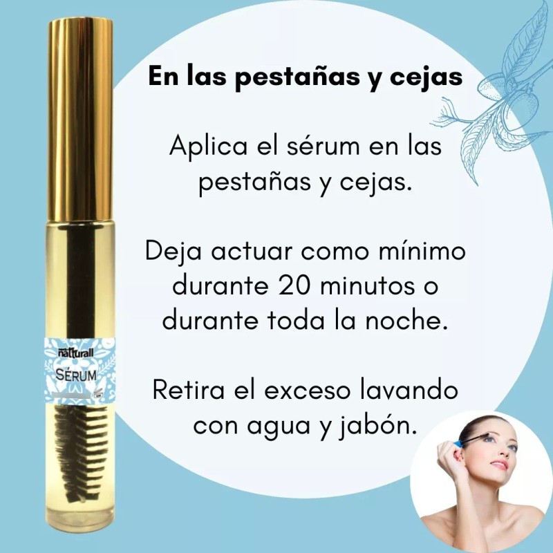 Natturall Serum Pestañas Y Cejas De Aceite De Mamey