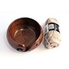 Rose Wood Yarn Bowl - 6" x 3" with Free