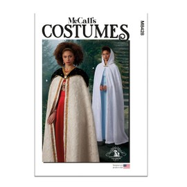 McCall's Misses' Unlined Capelet and Cape Costume Sewing Pattern Kit, Design Code M8428, Sizes XS-S-M-L-XL, Multicolor