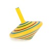 Waymeduo Set of 4 Wooden Spinning Tops, Colourfully Painted, with