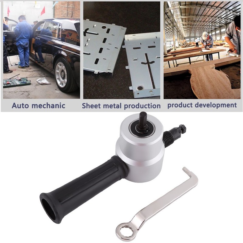 Double Head Sheet Metal Cutter Kit 360 Degree Adjustable Electric