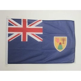 Turks and Caicos Islands Flag 2' x 3' for outdoor - Turks and Caicos Islander flags 90 x 60 cm - Banner 2x3 ft Knitted Polyester with rings - AZ FLAG