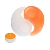 NKlaus Selenite Tea Light Holder Yin-Yang 11.5 cm - Two