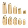 138 pcs Fishing Lure Baits Hook Copper Color Sinkers Weights