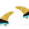 Surfboard Double Tab Fin Compatible, Set of 3, Medium Size,