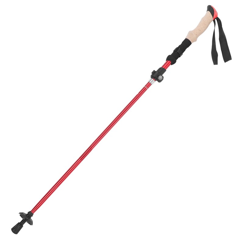 Telescopic Hiking Pole Portable Aluminum Alloy Folding Walking Stick for
