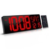 KMMKGG Large Digital Wall Clock（5.6'' Number）, 17.2" LED Wall Clock