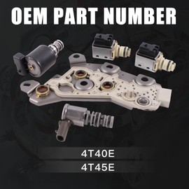 Seaforie 4T40E 4T45E Transmission Control Solenoid Valve Kit Compatible with Pontiac Sunfire G5 G6 Chevy Malibu Cavalier Cobalt HHR Saturn L300 2003-2010