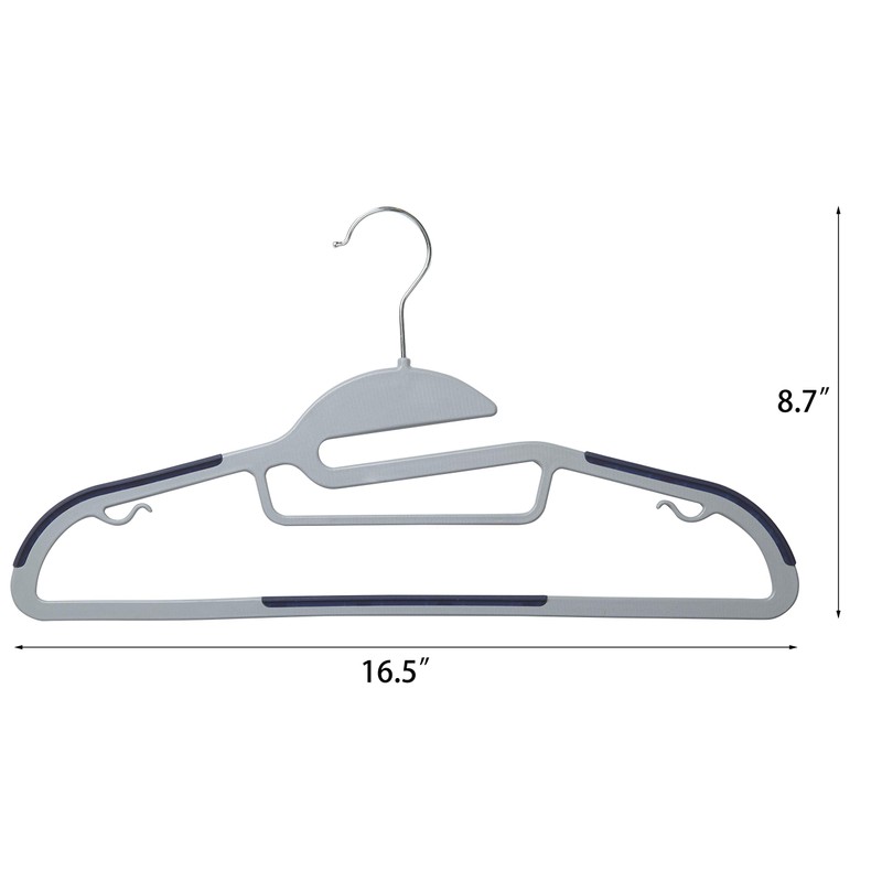 Finnhomy 50 Pack Plastic Hangers, Heavy Duty Clothes Hangers with