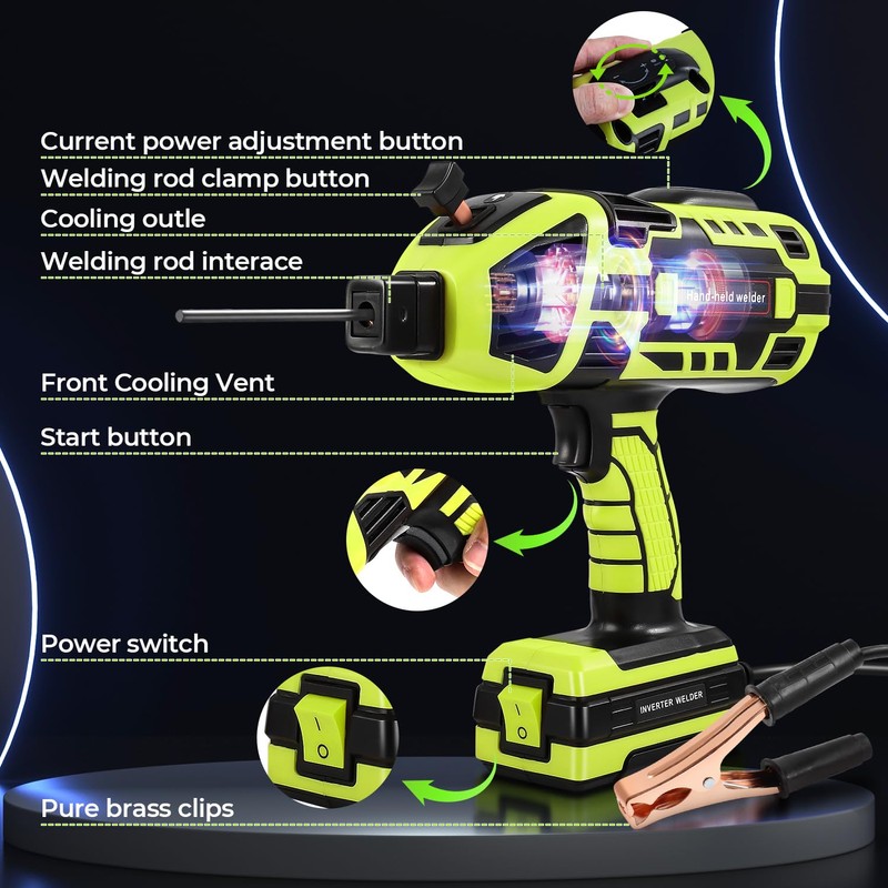 Handheld Welder Machine, 110V Portable Welding Machine with IGBT Inverter