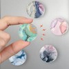 Glass Fridge Magnets, 12Pcs Marble Texture Crystal Refrigerator Glass Magnets