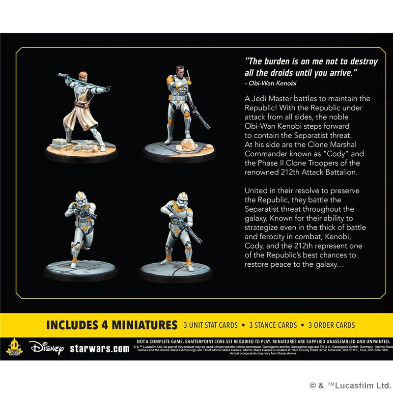 Atomic Mass Games Star Wars Shatterpoint Hello There SQUAD PACK