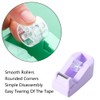 Tape Dispenser, Green Mini Sticky Tape Roll Cutting Tool Refillable