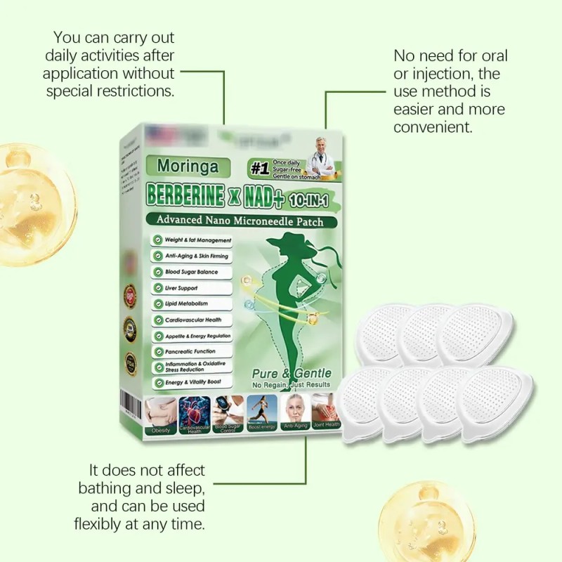 3 Paquetes De Parches Glorenda Para Moringa,parches Delgado