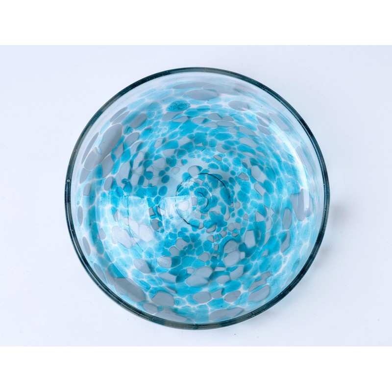 Handmade con Amor Hand Blown Margarita Salt Rimmer, Ocean Bllue