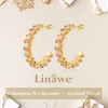Linawe Women's Stainless Steel Hoop Earrings, Statement Earrings, Jewellery, Hypoallergenic,