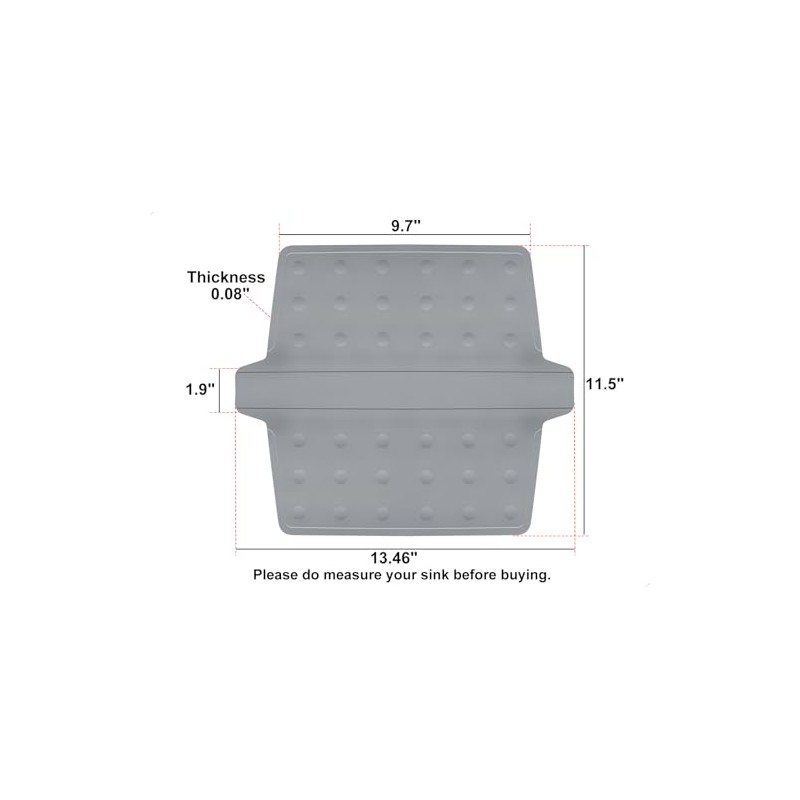 Sink Saddle, Divider Protector Mat, Kitchen Sink Mat, No Smell,