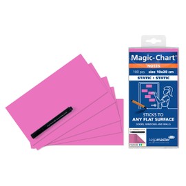 Legamaster 7-159409 10 x 20 cm Magic-Chart Notes - Pink (Pack of 100)