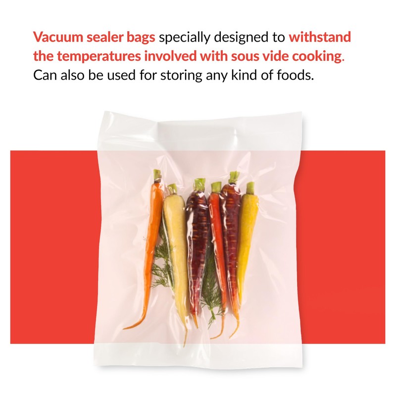 SousVide Tools | Vacuum Sealer Bags | Pack of 100