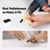 OJYDOIIIY Fishing Rod Repair Kit with Epoxy Glue, Wrapping Thread,