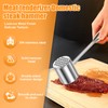 5PC 1.1Lb Dual-Side Meat Tenderizer Hammer, Heavy Duty Mallet with