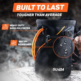 Chalk Bag for Rock Climbing - Rock Climbing Gifts Gear Accessories - Weight Lifting, Gym, Bouldering, Disc Golf, Wall, Rock Climbing Chalk Bag