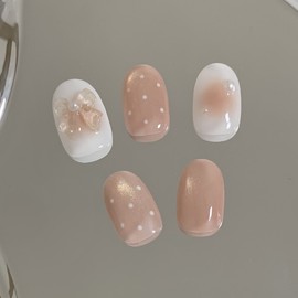 [Handmade Nail Tips] Rose Gold✨ Nail Tips - Almond / [수제네일팁] 로즈골드✨ 네일팁 - 아몬드
