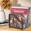 MayRecords Record Stand, Book Stand, Tabletop Storage Display, Supports 30-40