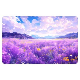Peacoblue Bank Card Sticker Sea of Purple Flowers Credit Debit Card Custom Skin Cover Protector, 4 Styles Waterproof Scratch-Proof and Attractive Decal for Most Popular EBT Transportation Key Card