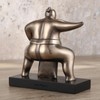 Veronese Design 4 7/8 Inch Japanese Abstract Sumo Wrestler Squat