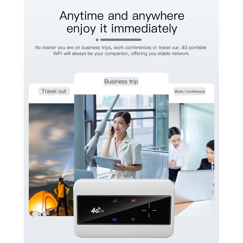 4G LTE MIFI Router with Antenna 10 Users Sharing 150MBPS