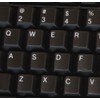 English US Non-Transparent Keyboard Sticker Black Background