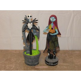 Kcare THE NIGHTMARE BEFORE CHRISTMAS JACK SKELLINGTON AND SALLY 12 INCH RESIN FIGURES
