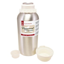 Peppermint Essential Oil (Terpeneless) - 16 fl oz Aluminum Bottle, 100% Pure - GreenHealth