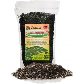 Organic Aglaonema Plant Soil Mix by Gardenera - Cultivate Foliage Excellence with Natural and Nutrient-Rich Formula - 5 Quart