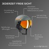 Black Crevice Leogang Children's Visor Helmet, White Carbon Matte/Black, 48-52