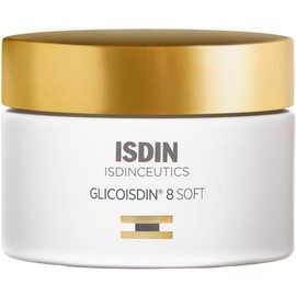 Isdinceutics Glicoisdin 8 Soft, Crema Facial Antiedad con Ácido Glicólico y Efecto Peeling, 50ml