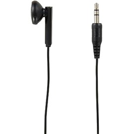 Yazawa Corporation TMS1071BK Stereo Earphones, Binaural, 0.1 inches (3.5 mm), In-Ear Type, TV Radio, 3.3 ft (1 m), Black