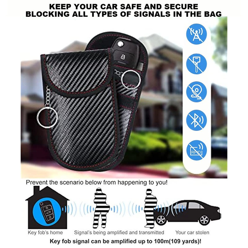 Radisoph Keyless Go Protection Car Key Signal Blocking Bag, Pack