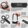ROCKBROS Scooter U Lock w/1.1m Cable-Compact Portable Passwords Cable Lock