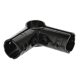 8020, HJ-2, Corner Pipe Post Joint Clamp Set for OD 28mm 1.1" Pipes, 3 Way Cross Connector, 90 Degree Corner Connection Steel Pipe 80/20, 10 Pack