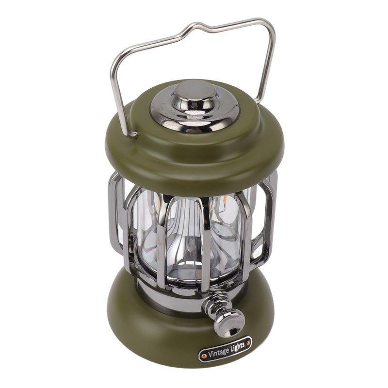 Retro Camping Light Rechargeable Warm Light Vintage Lamp Hanging Tent