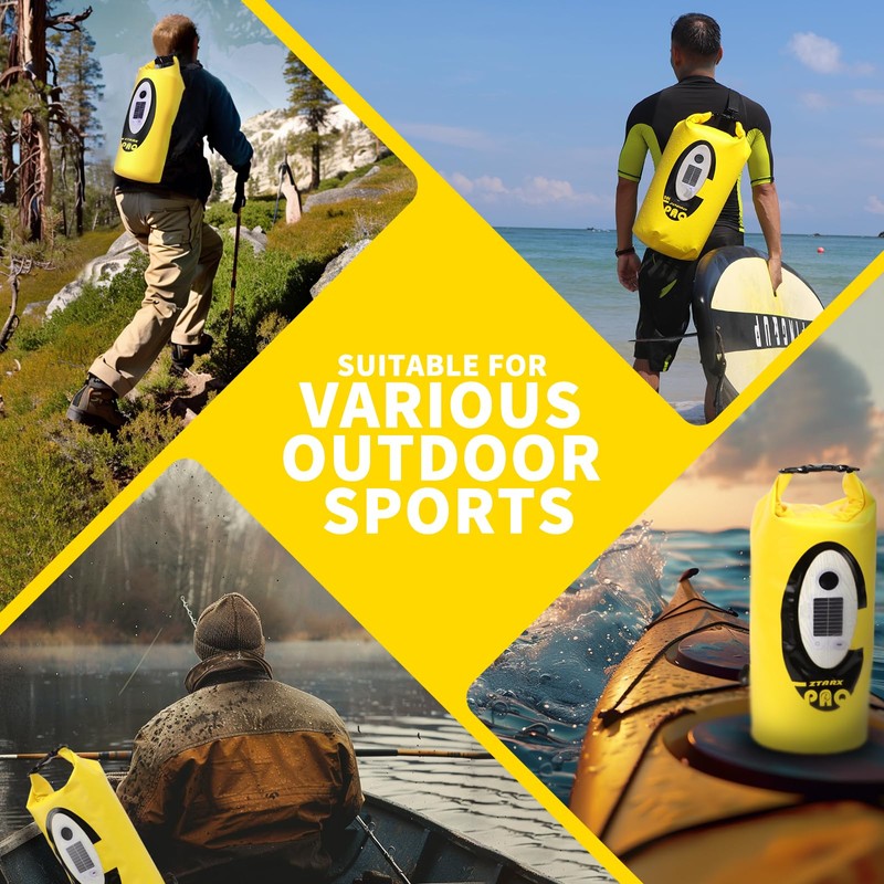 LexonElec x Ztarx Waterproof Dry Bag, yellow