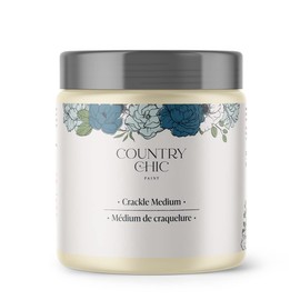 Crackle Medium for Chalk Style Paint, Rustic Shabby Chic Furniture and Home Decor Refinishing - Instant Crackle Paint Effect, Eco-Friendly, Clear Water-Based - 4 oz